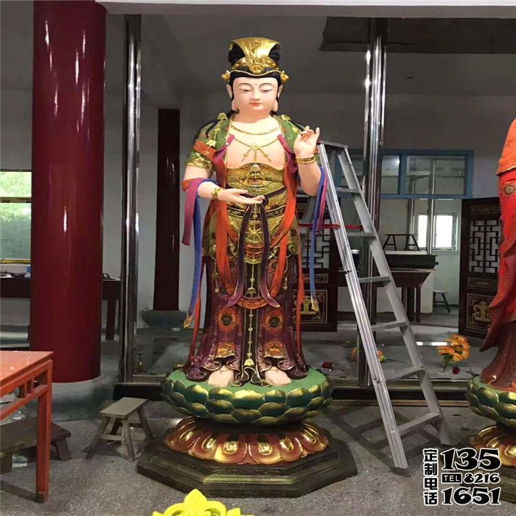 景區大型戶外景觀玻璃鋼彩繪三圣雕塑 景區大型戶外景觀玻璃鋼彩繪三圣雕塑